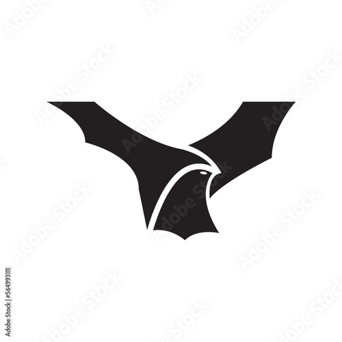 bat eagle logo icon combination.