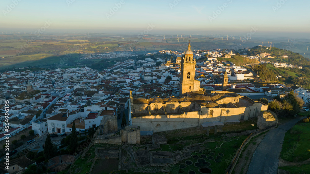 vista del amanecer en el municipio de Medina Sidonia, en la provincia de Cádiz, España