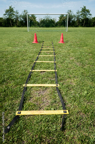 Football pitch training area penalty practice goal