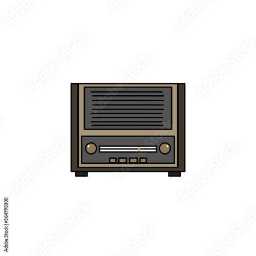 radio icon design, a simple icon with an elegant concept, suitable for your collection or business logo