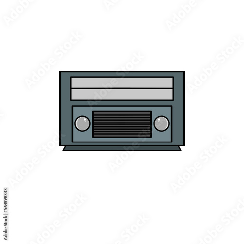 radio icon design, a simple icon with an elegant concept, suitable for your collection or business logo