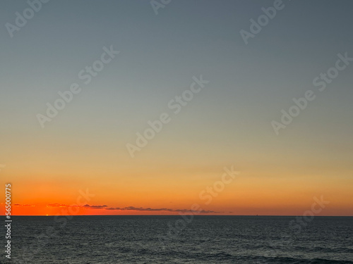 sunset on the coast of the atlantic ocean