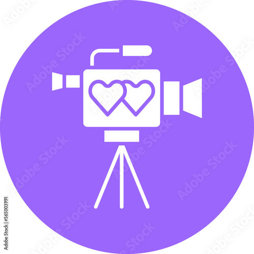 Video Camera Icon Style