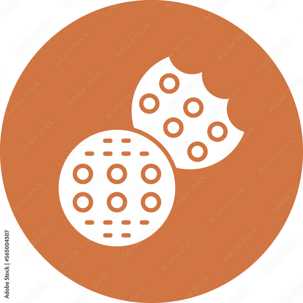 Fototapeta premium Cookie Icon Style