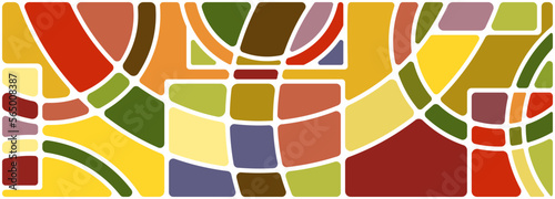 Abstract geometric mosaic background. The idea for the design of title pages, covers, books, brochures, leaflets, posters, booklets. Template for interior and decoration ideas