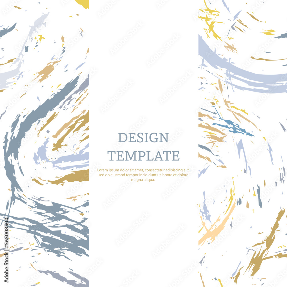 A unique layout of corporate design for title pages, covers, books