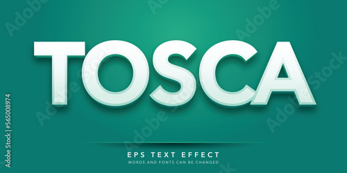 tosca 3d editable text effect