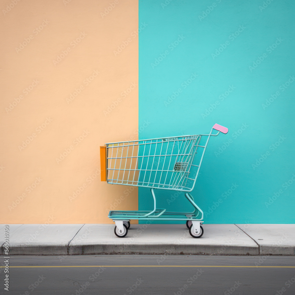 empty shopping cart. generative ai