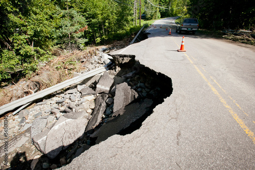 Hurricane Irene Flooding Damage. photo