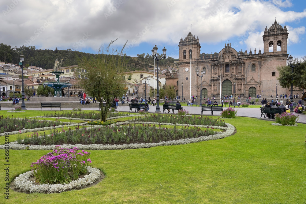 Cathedral of Cusco or Cathedral Basilica of the Virgin of the Assumption, Plaza de Armas, Cusco, Peru Cathedral of Cusco or Cathedral Basilica of the Virgin of the Assumption, Plaza de Armas, Cusco, Peru