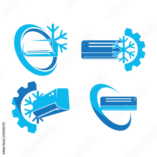 Air conditioning logo illustration isolated vector sign symbol