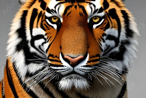 portrait of a tiger. Generate AI.