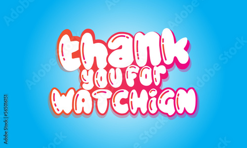 Thank you for watching retro typography and cartoon font.