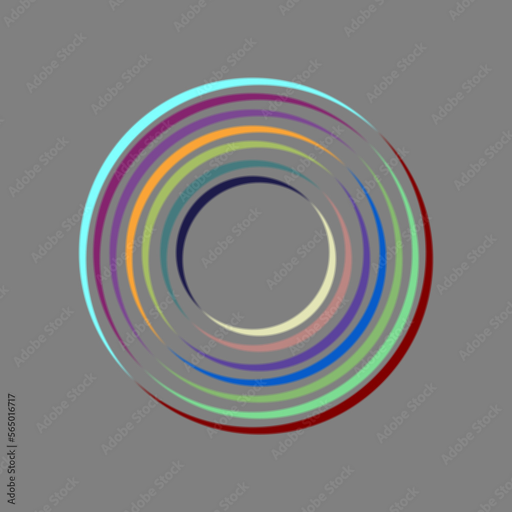 abstract art colorful circle digital concept on gray background abstract art colorful circle digital concept on gray background