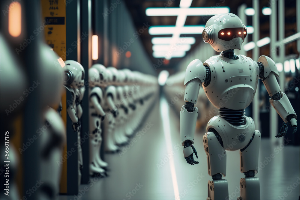 artificial intelligence future industry engineering. AI computer technology smart factory, industry 4.0, M2M artificial intelligence future industry engineering. AI computer technology smart factory, industry 4.0, M2M