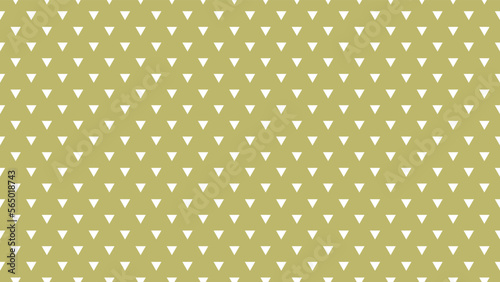 white colour triangles pattern over dark khaki yellow useful as a background