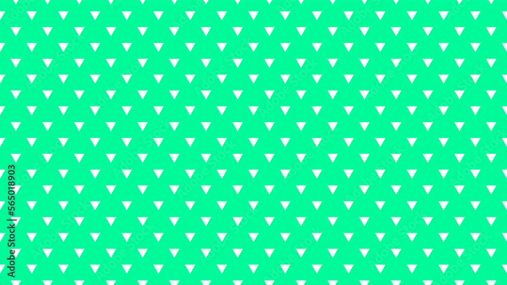 white colour triangles pattern over medium spring green useful as a background