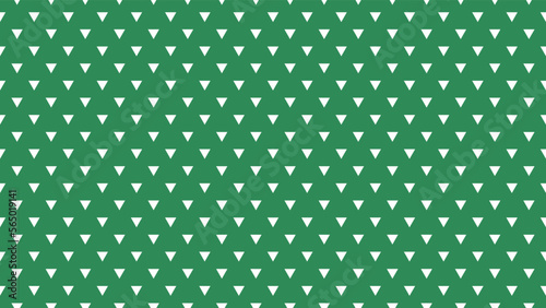 white colour triangles pattern over sea green useful as a background