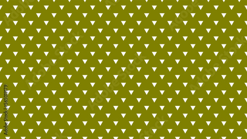 white colour triangles pattern over olive green useful as a background
