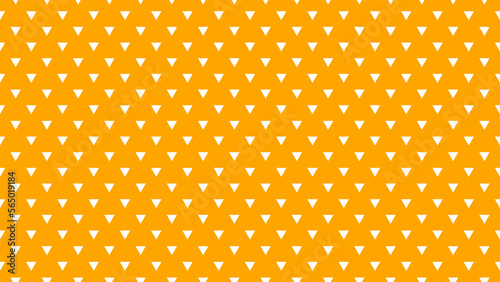 white colour triangles pattern over orange useful as a background (ID: 565019184)