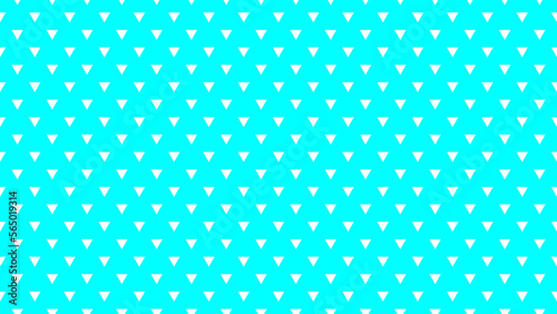 white colour triangles pattern over aqua cyan useful as a background