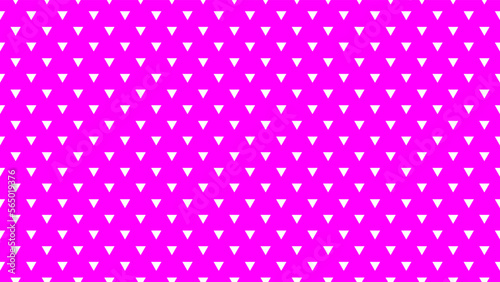white colour triangles pattern over fuchsia purple useful as a background