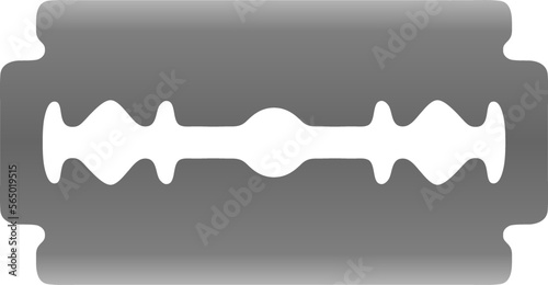 illustration of a razor blade for shaving