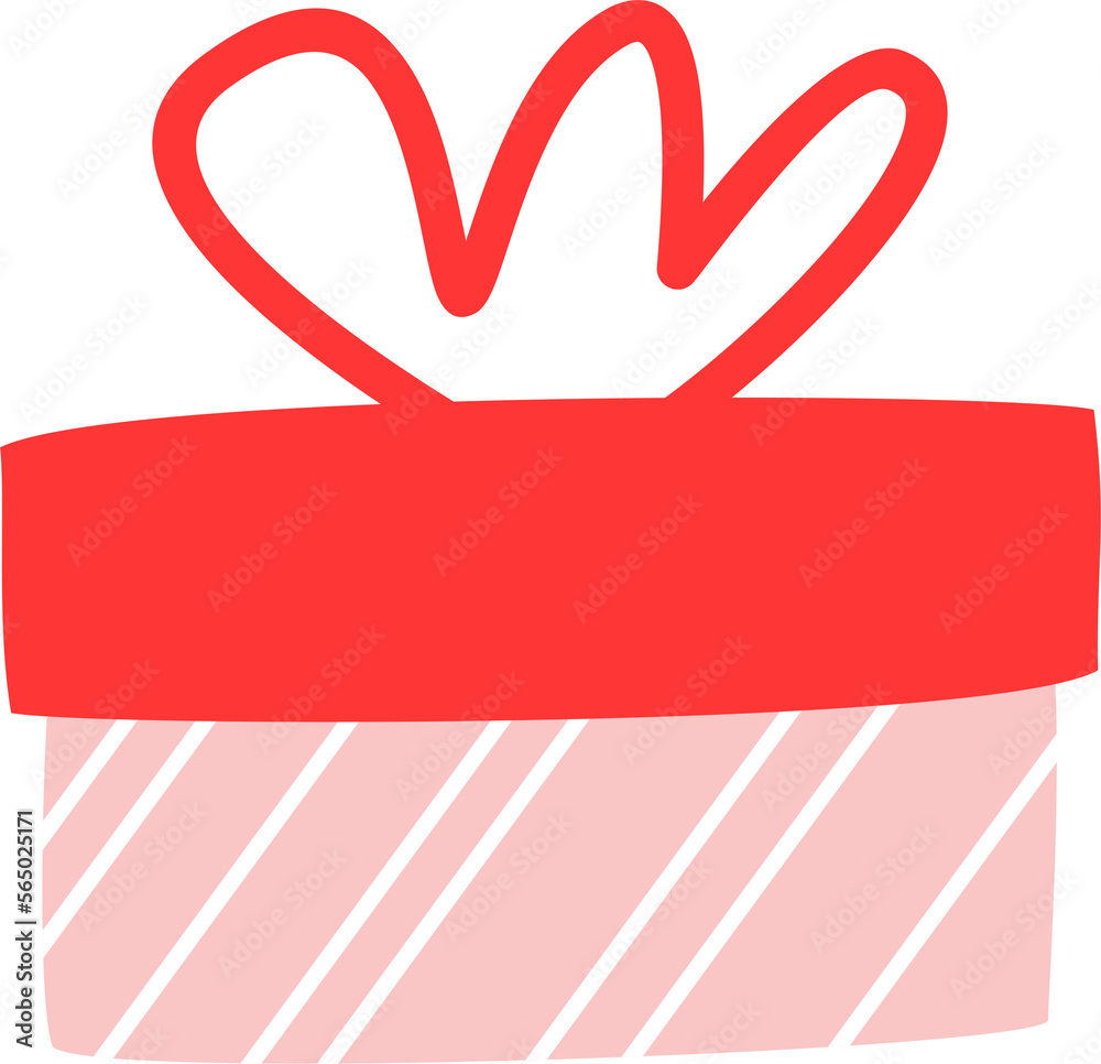 Hand drawn pink gift icon for holidays, birthday. Clipart on a transparent background. Hand drawn pink gift icon for holidays, birthday. Clipart on a transparent background.