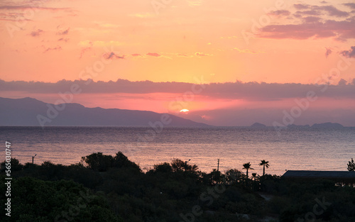 Sunrise on the seashore