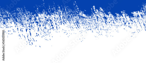Navy blue brush background. Blue ink splash on backdrop. Brush stroke background for wallpaper, paint splatter template, dirt banner, watercolor design, dirty texture. Trendy brush background, vector