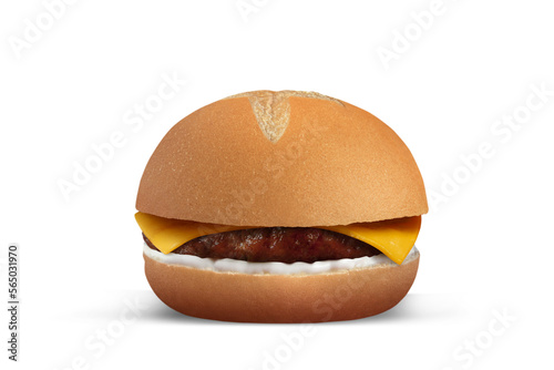 hamburger isolated on white