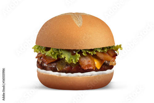 hamburger isolated on white