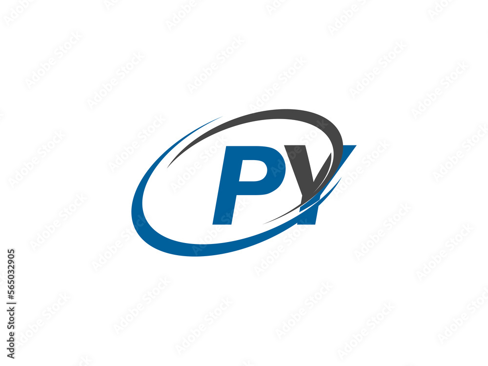 PY letter creative modern elegant swoosh logo design PY letter creative modern elegant swoosh logo design