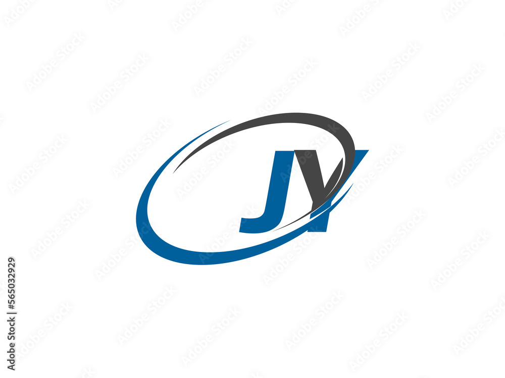 JY letter creative modern elegant swoosh logo design JY letter creative modern elegant swoosh logo design