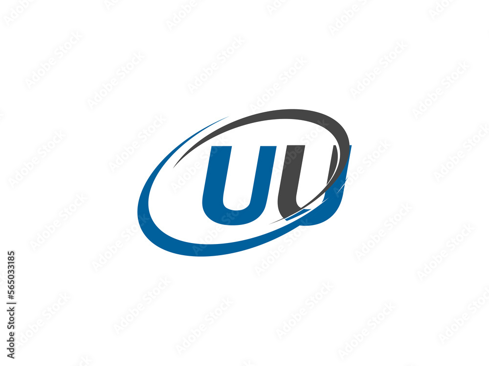 UU letter creative modern elegant swoosh logo design UU letter creative modern elegant swoosh logo design