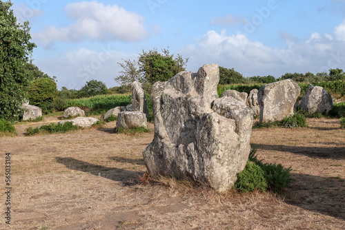 Alignment of Kerzerho - rows of menhirs in Brittany