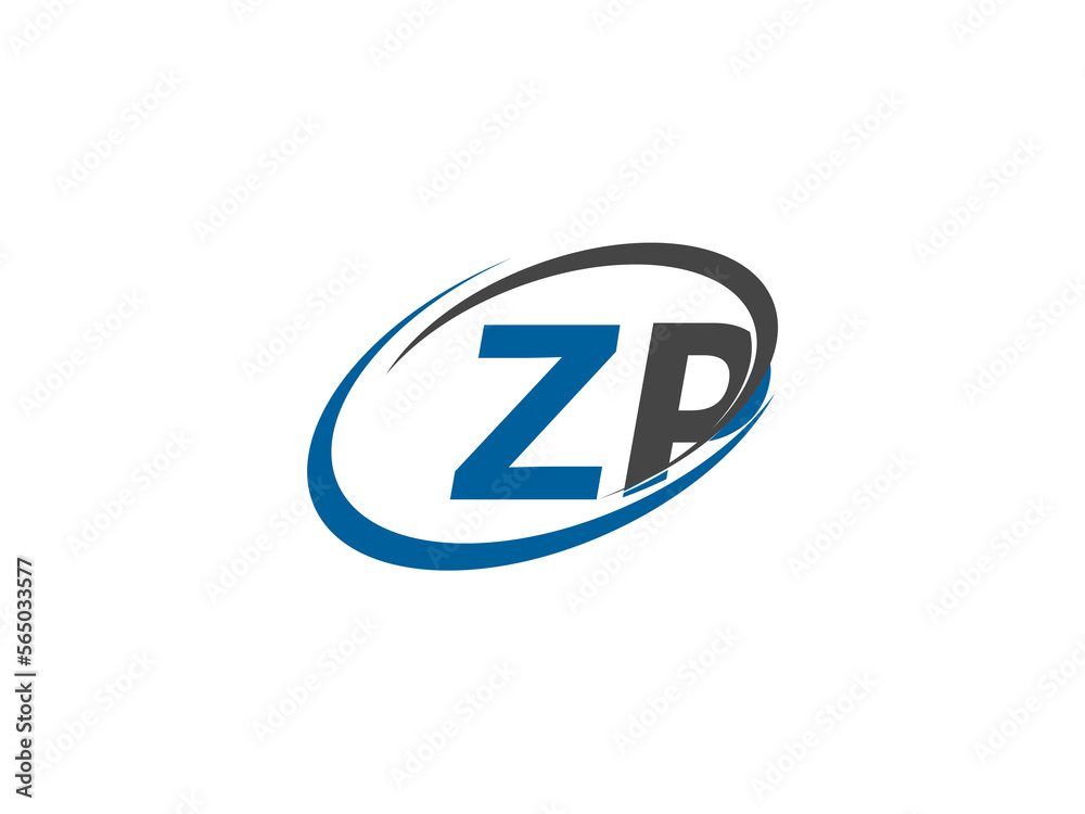 ZP letter creative modern elegant swoosh logo design ZP letter creative modern elegant swoosh logo design