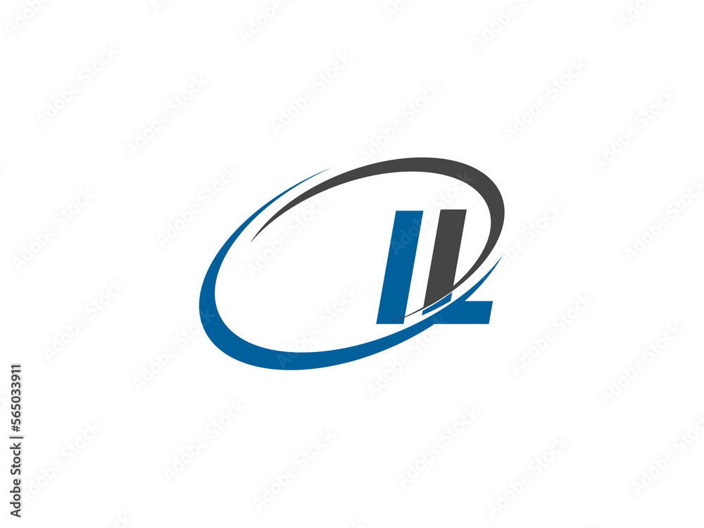 IL letter creative modern elegant swoosh logo design IL letter creative modern elegant swoosh logo design