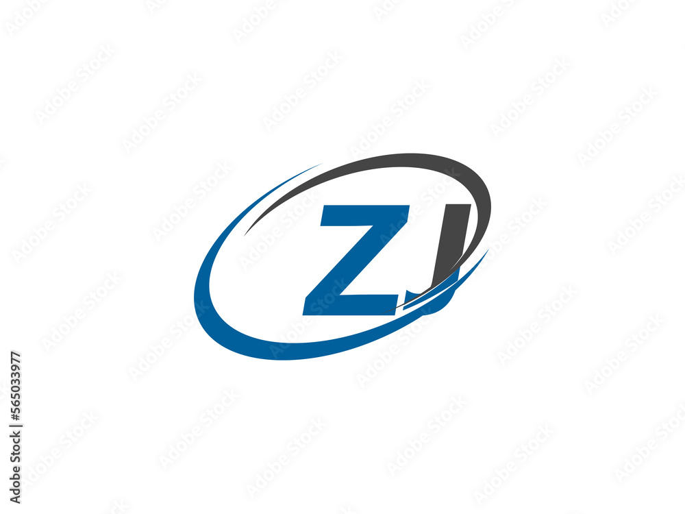 ZJ letter creative modern elegant swoosh logo design ZJ letter creative modern elegant swoosh logo design