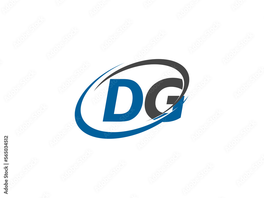 DG letter creative modern elegant swoosh logo design DG letter creative modern elegant swoosh logo design