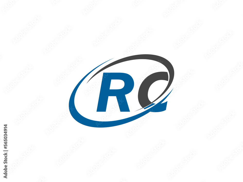 RC letter creative modern elegant swoosh logo design RC letter creative modern elegant swoosh logo design