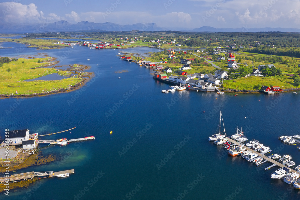 Landscape in Vega archipelago in Norway, UNESCO World Heritage Site