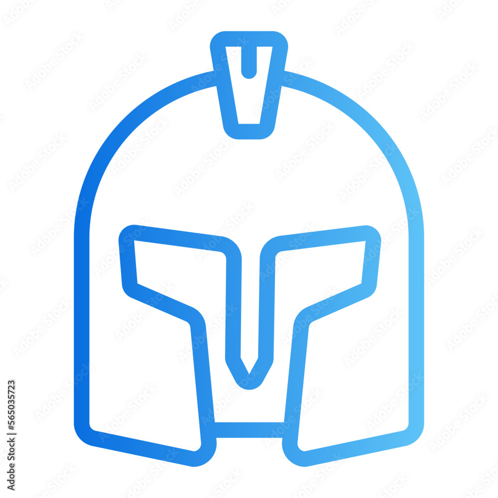helmet gradient icon helmet gradient icon