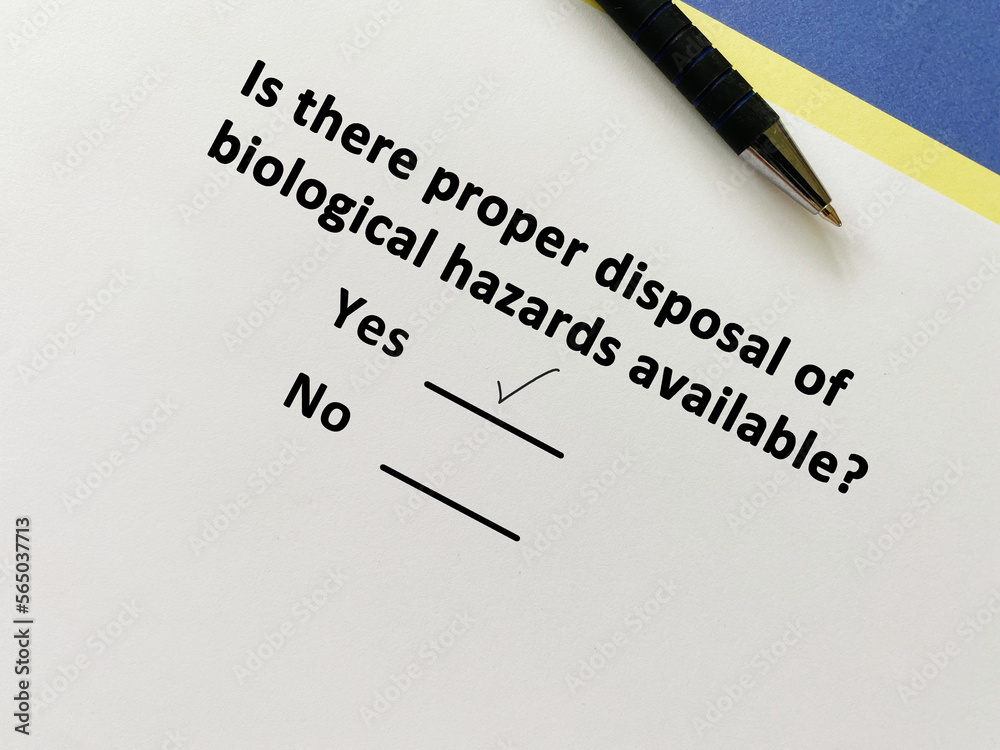 Questoinnaire about hazards