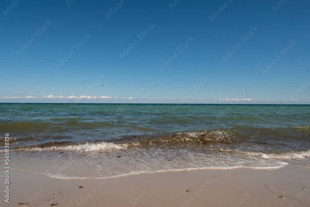 beach in the morning