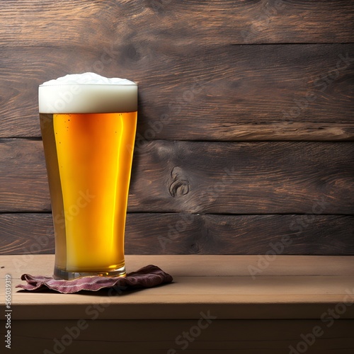 Obraz na płótnie A glass of German golden beer