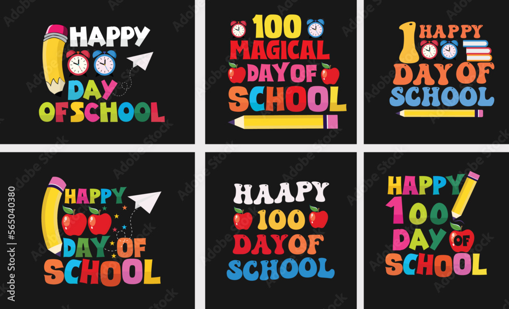 100th days of school, hundred days t shirt design, 100th days celebration t shirt.