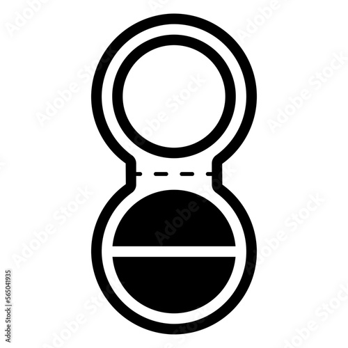 face powder cosmetic product illustration