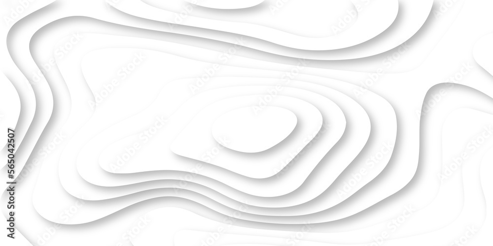 Abstract Luxury paper cut background, Abstract decoration, white pattern lines gradients, 3d Vector illustration, topographic canyon map light relief texture, curved layers. Abstract Luxury paper cut background, Abstract decoration, white pattern lines gradients, 3d Vector illustration, topographic canyon map light relief texture, curved layers.