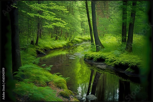 Beautifull deep forest View 